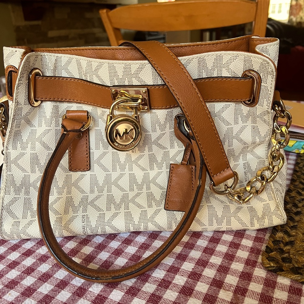 Michael Kors logo tote.